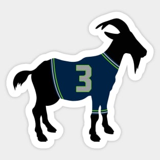 Russell Wilson GOAT Sticker